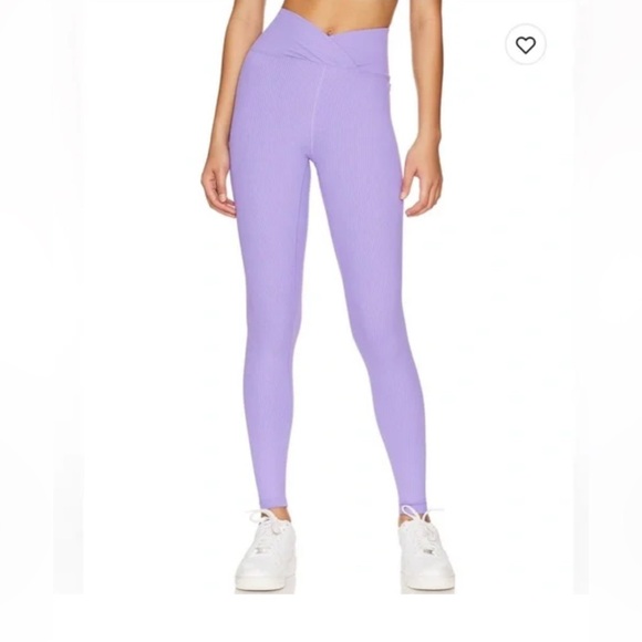 Year of Ours Lavender BRIGETTE HALTER and RIBBED VERONICA LEGGING Set NEW wTags - Picture 3 of 13